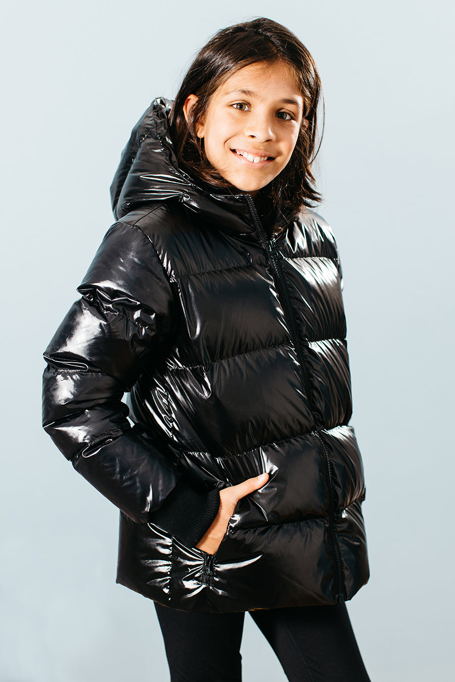 Kids Down Jacket Scout Louis Black – Mini Ruby - Main Image