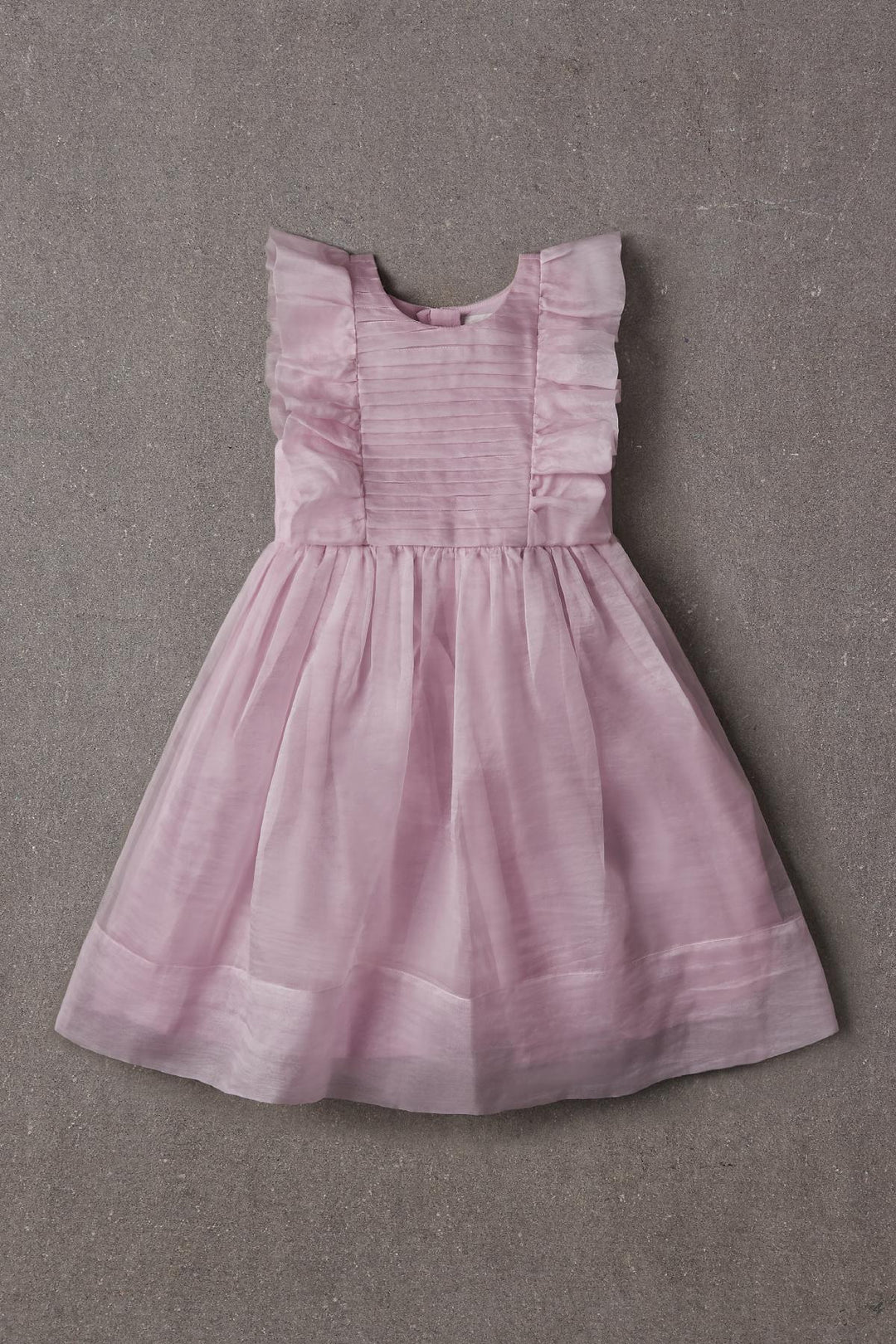 Flower Girls Dress Nellystella Mae Silk DressPale Iris