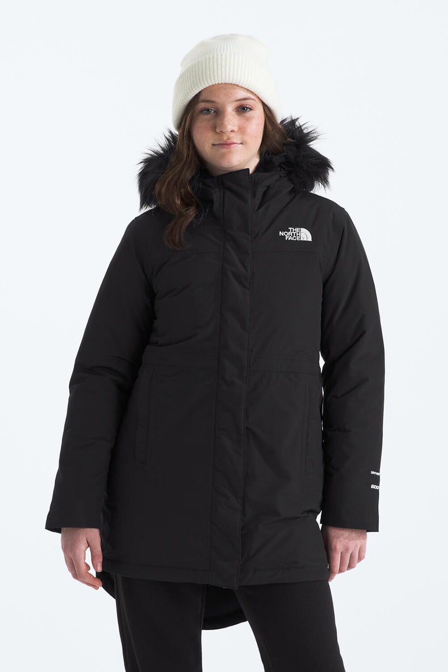 North face womens black parka online