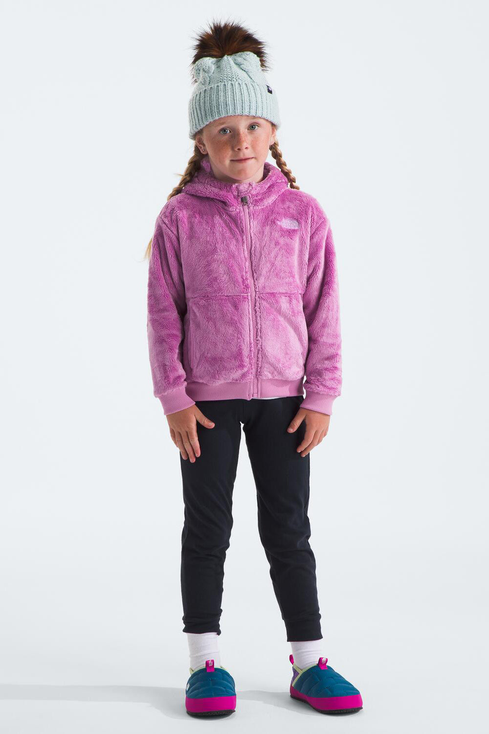 Girls Jacket North Face Osito Full Zip Hoodie Dragonfruit – Mini Ruby