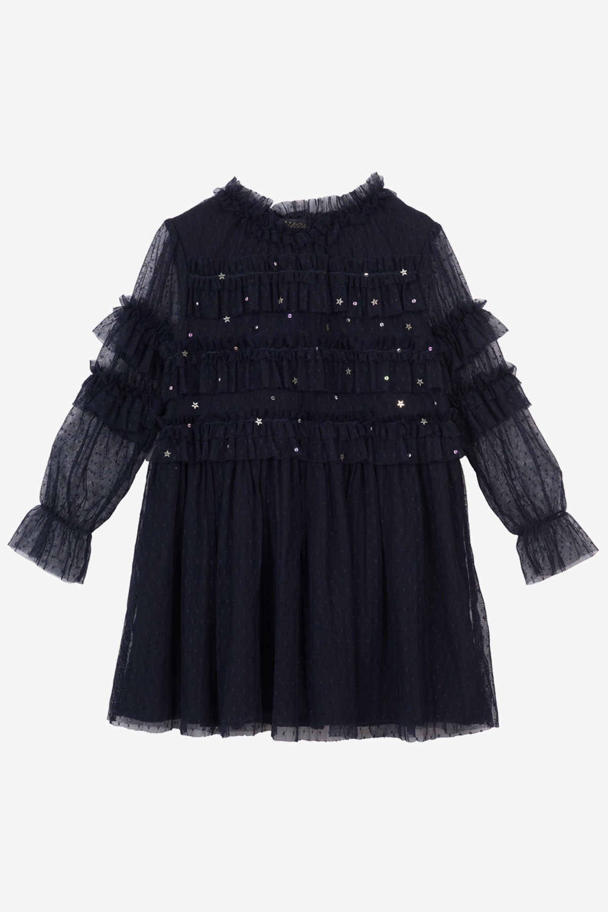 sachin and babi light blue dress Zara EMBROIDERED TULLE DRESS WITH BOWS main image 1