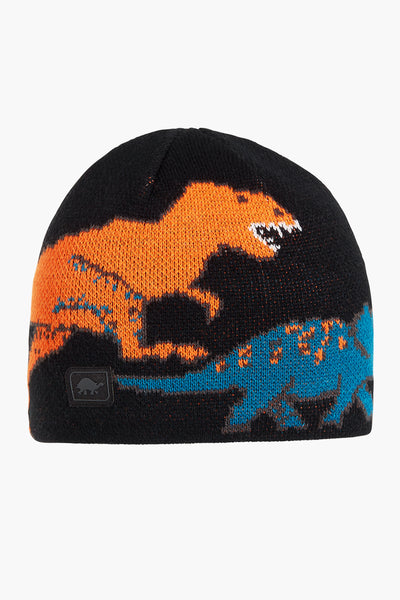 Turtle Fur Jurassic Knit Hat - Black/Orange