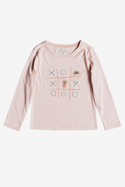 Roxy Never Ages Game Over Long Sleeve Tee - Peach Whip