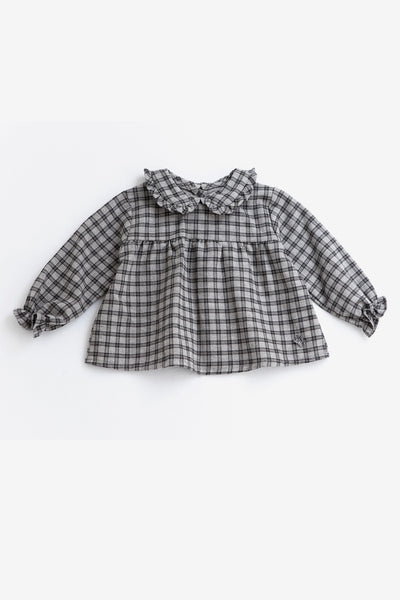 Tocoto Vintage Baby Girls Checkered Shirt