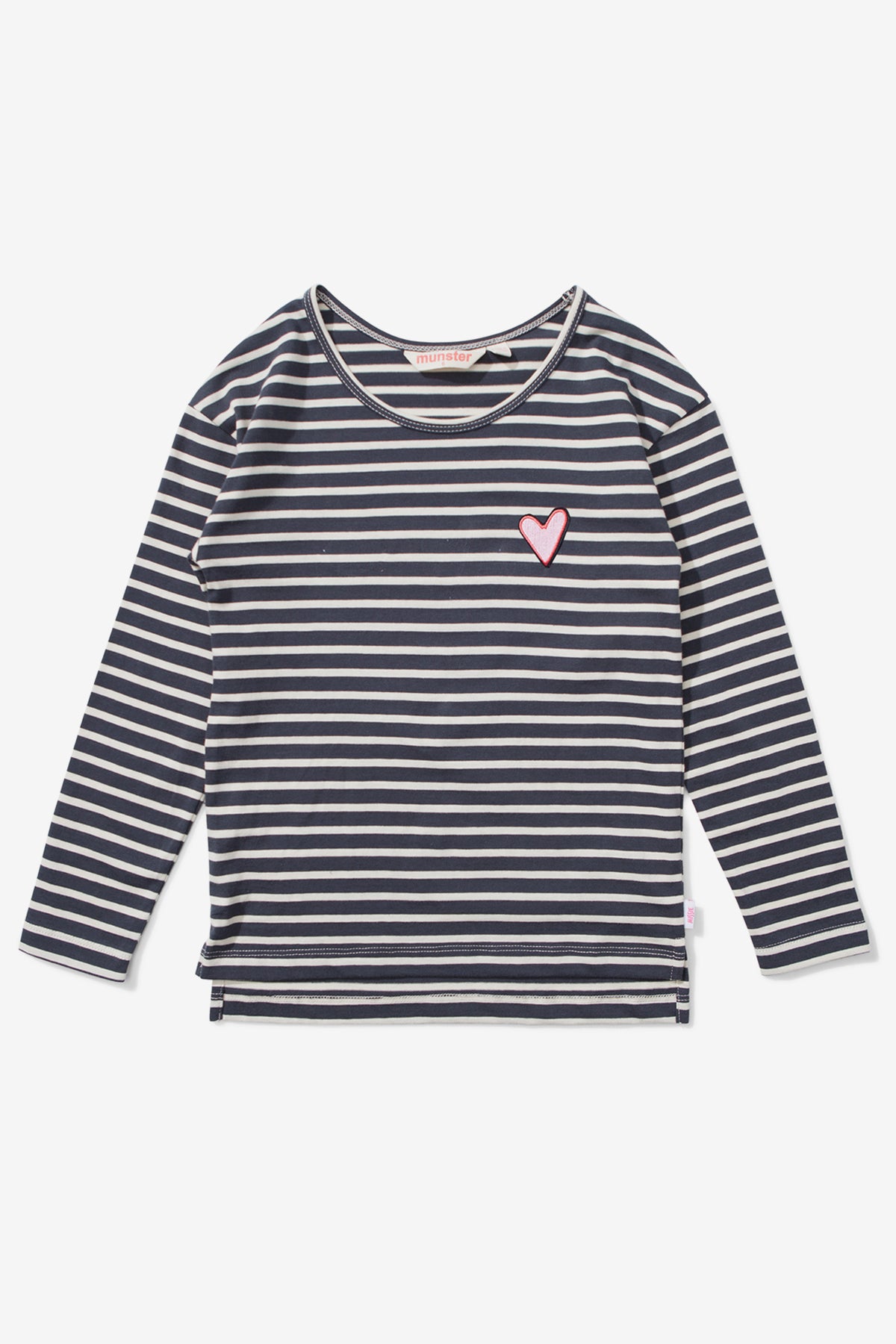 Preloved Mini Munster Striped Baby T-shirt with Print - Size 3 / 6 Months
