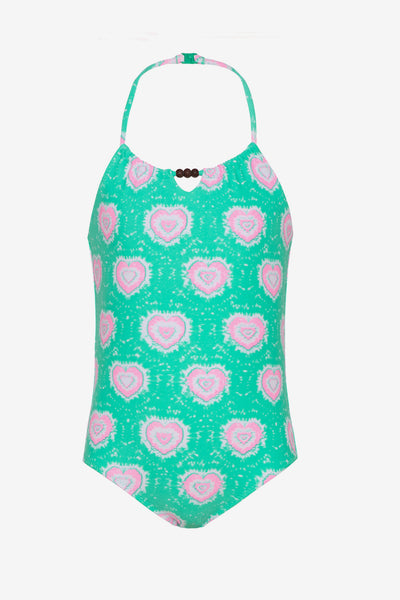 Sunuva Jade Green Heart Swimsuit