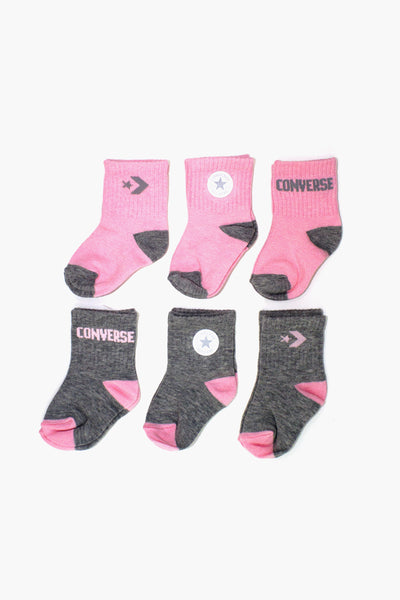 Converse Baby Girls Socks 6-Pack