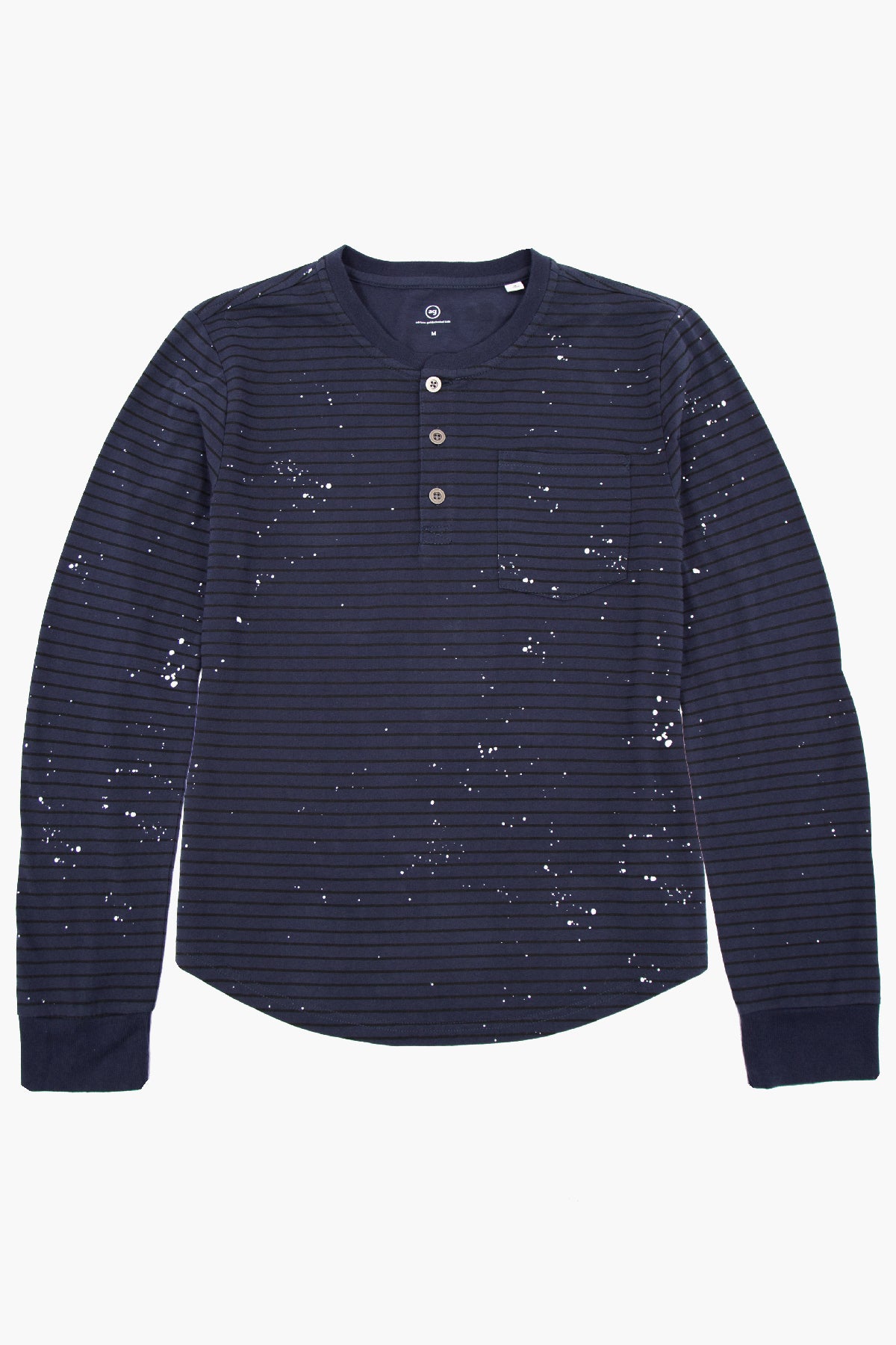 AG Jeans Kids Illustrion Blue Boys Henley Shirt Mini Ruby