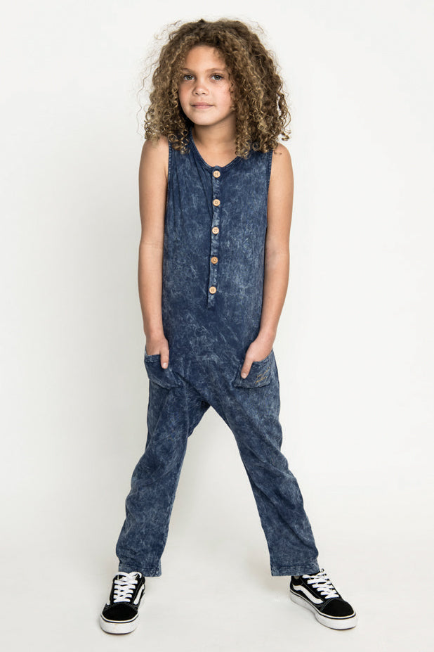 Kids denim jumpsuit on sale