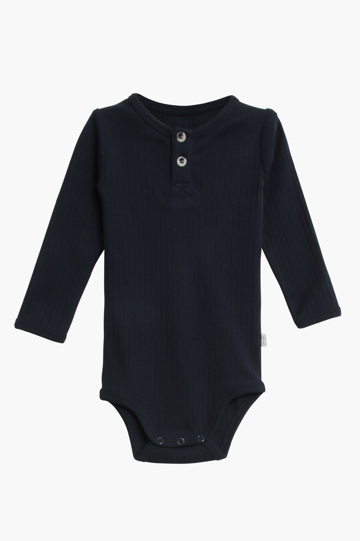 Baby Onesie Wheat Edgeband Navy Mini Ruby