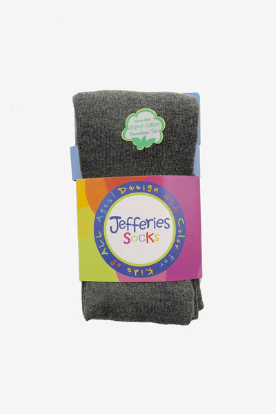 Jefferies Socks Seamless Organic Cotton Tights - Charcoal