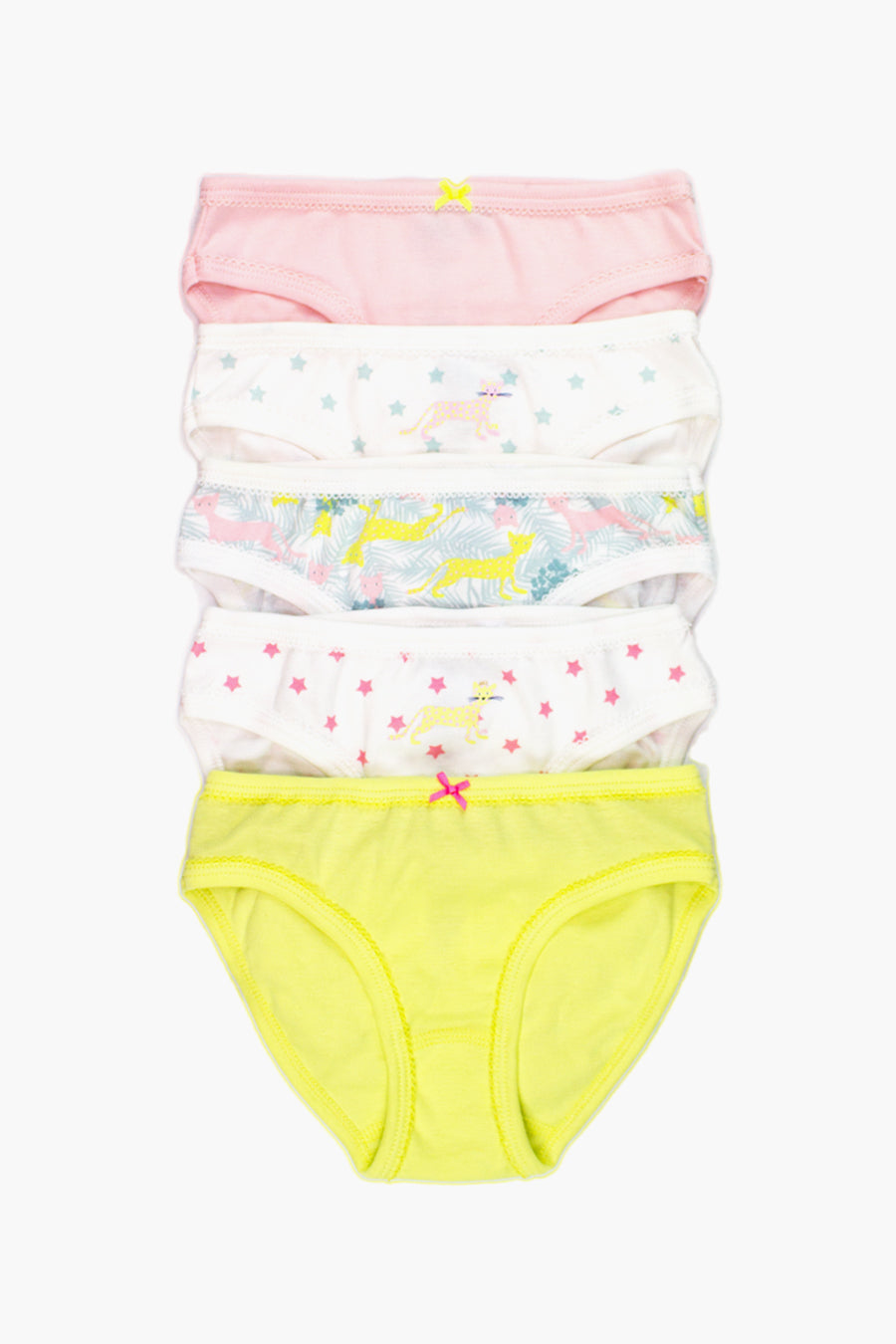 Petit Bateau 5-Pack Girls Underwear - Multi (Size 3 left)
