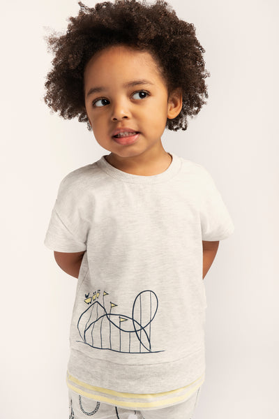 Miles Baby Roller Coaster Kids Shirt