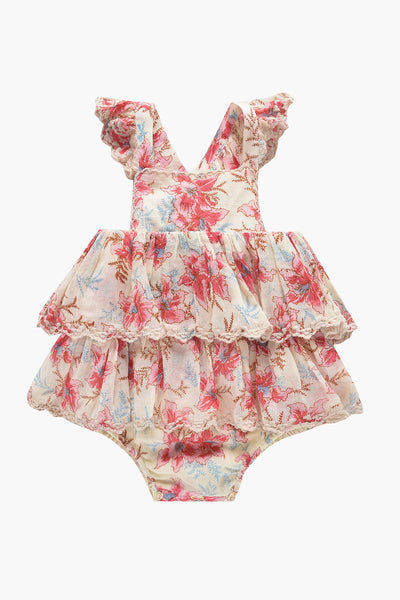 Baby Girls Louise Misha Salome - Raspberry Flowers front