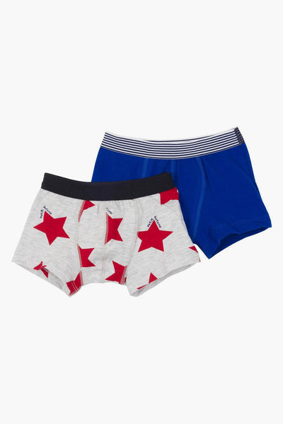 Petit Bateau 2-Pack Boxer Shorts - Red Star
