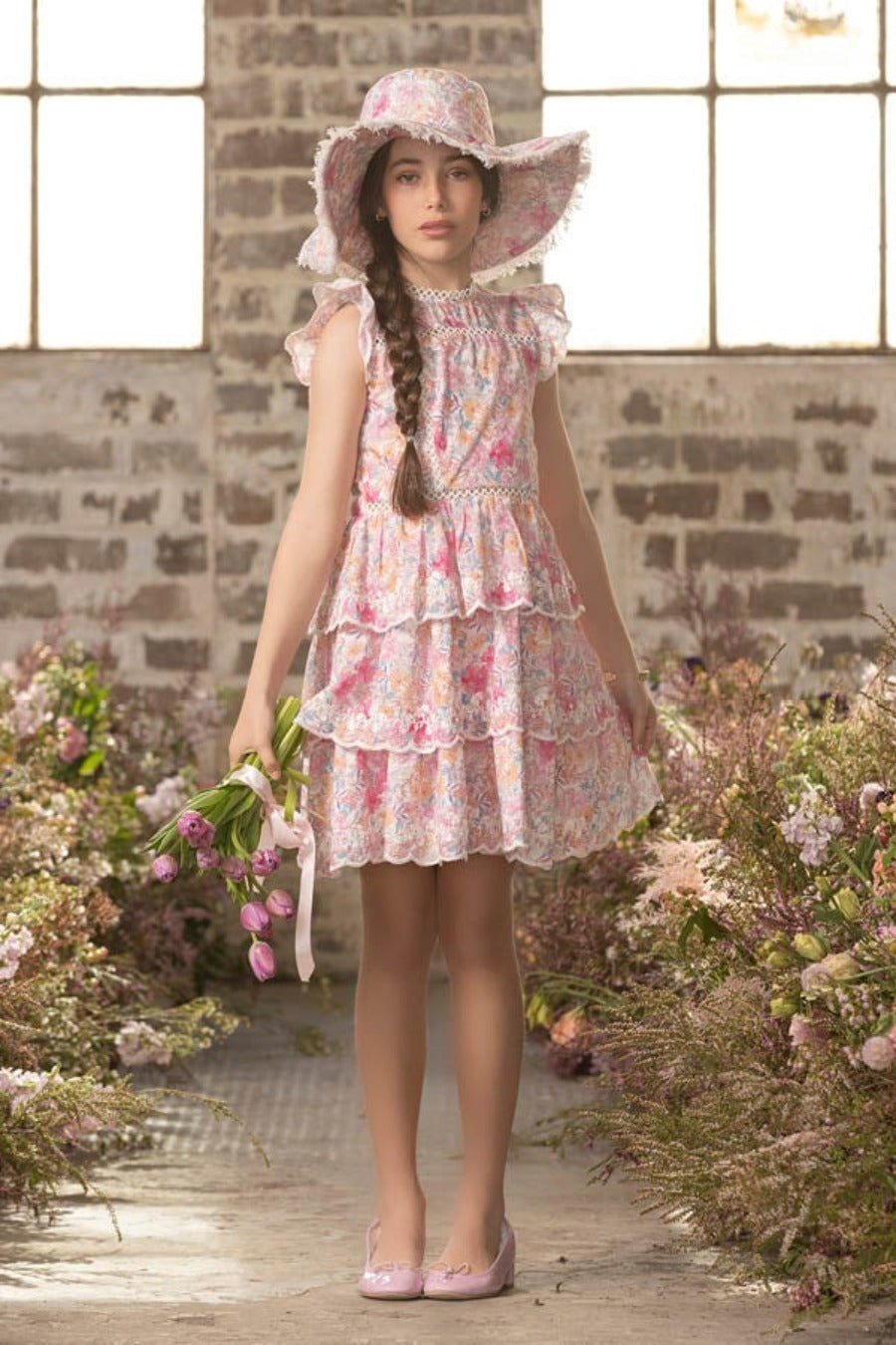 Girls Harlow Frill Dress (Size 14 left) – Mini Ruby