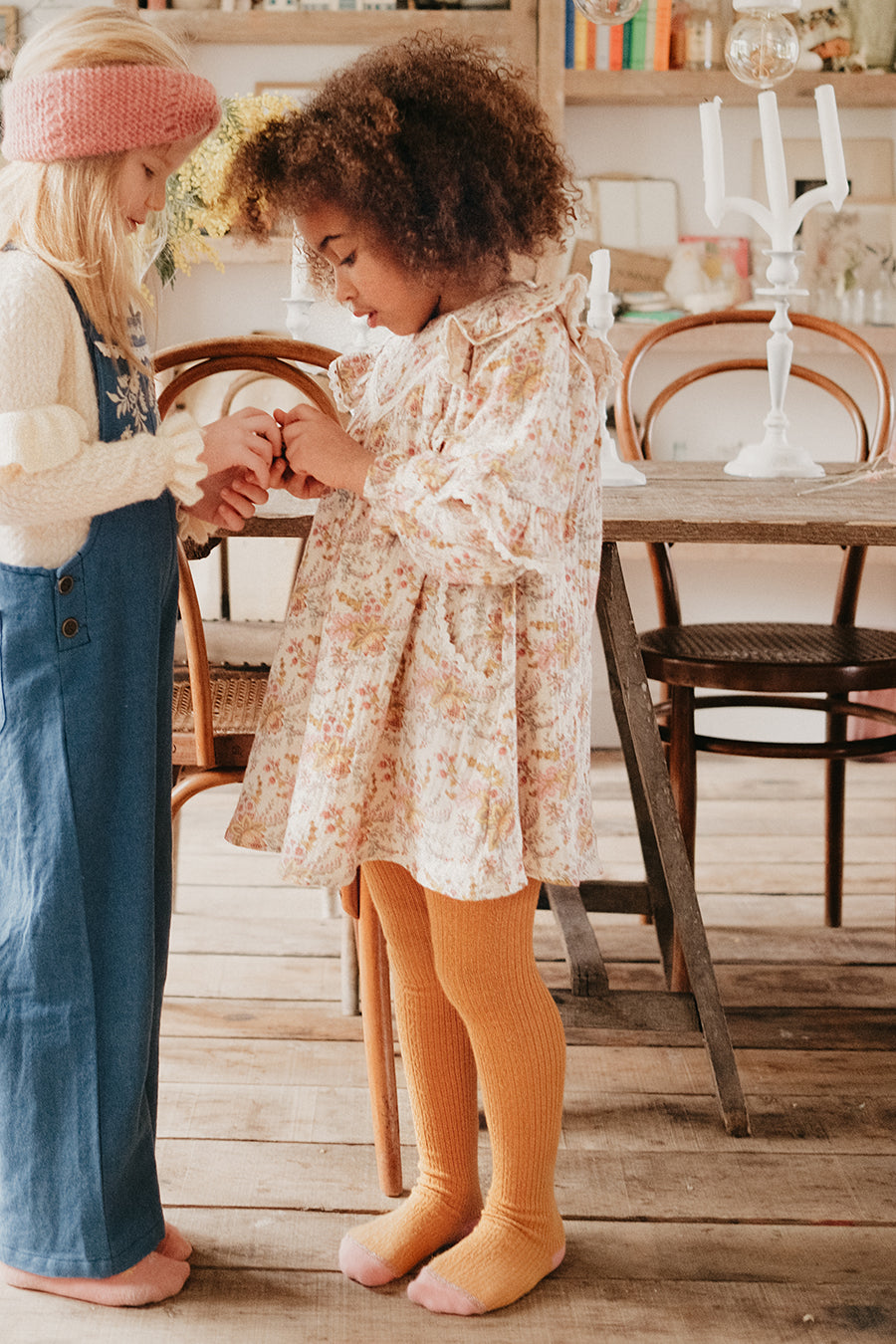 Louise Misha Lara Dress Cream French Flowers