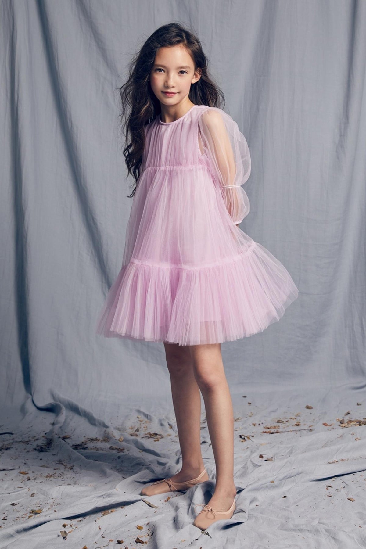 Nellystella Alice Girls Dress Wisteria Size 2 left Mini Ruby