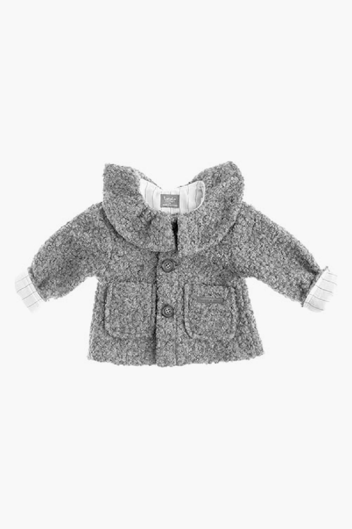 Tocoto Vintage Bouclé Baby Coat – Mini Ruby