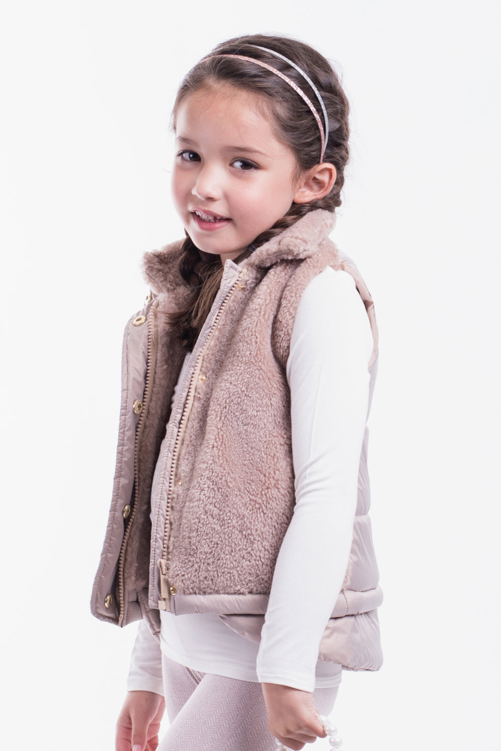 Imoga Felicia Girls Vest Nutmeg Mini Ruby