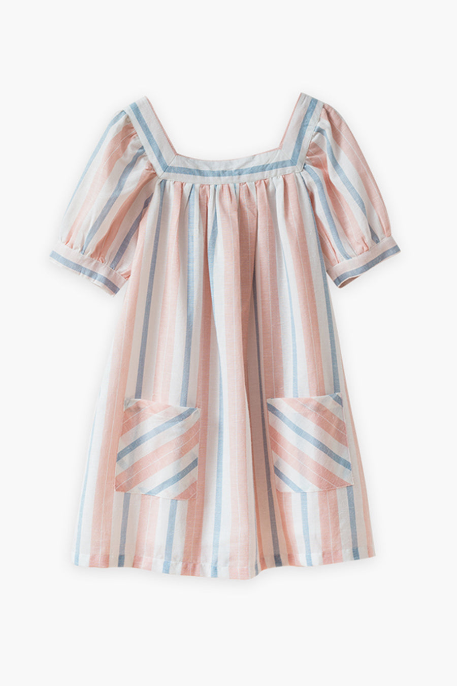 Girls Dress Beet World Cece Pastel Stripe 2-3Y / Pastel Stripe at Mini Ruby Contemporary Childrenswear