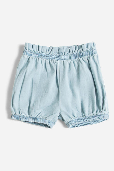Miles Chambray Baby Girls Shorts