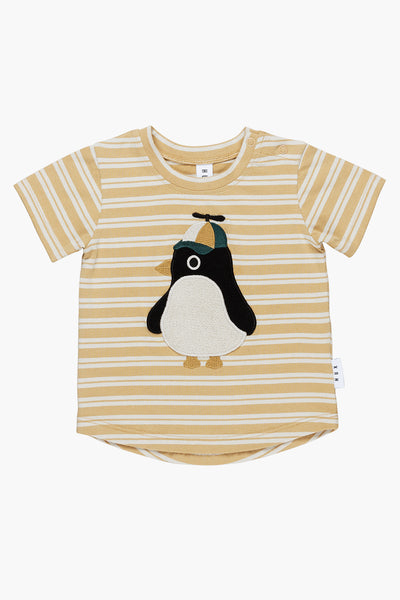 Boys Shirt Huxbaby Cool Penguin Stripe
