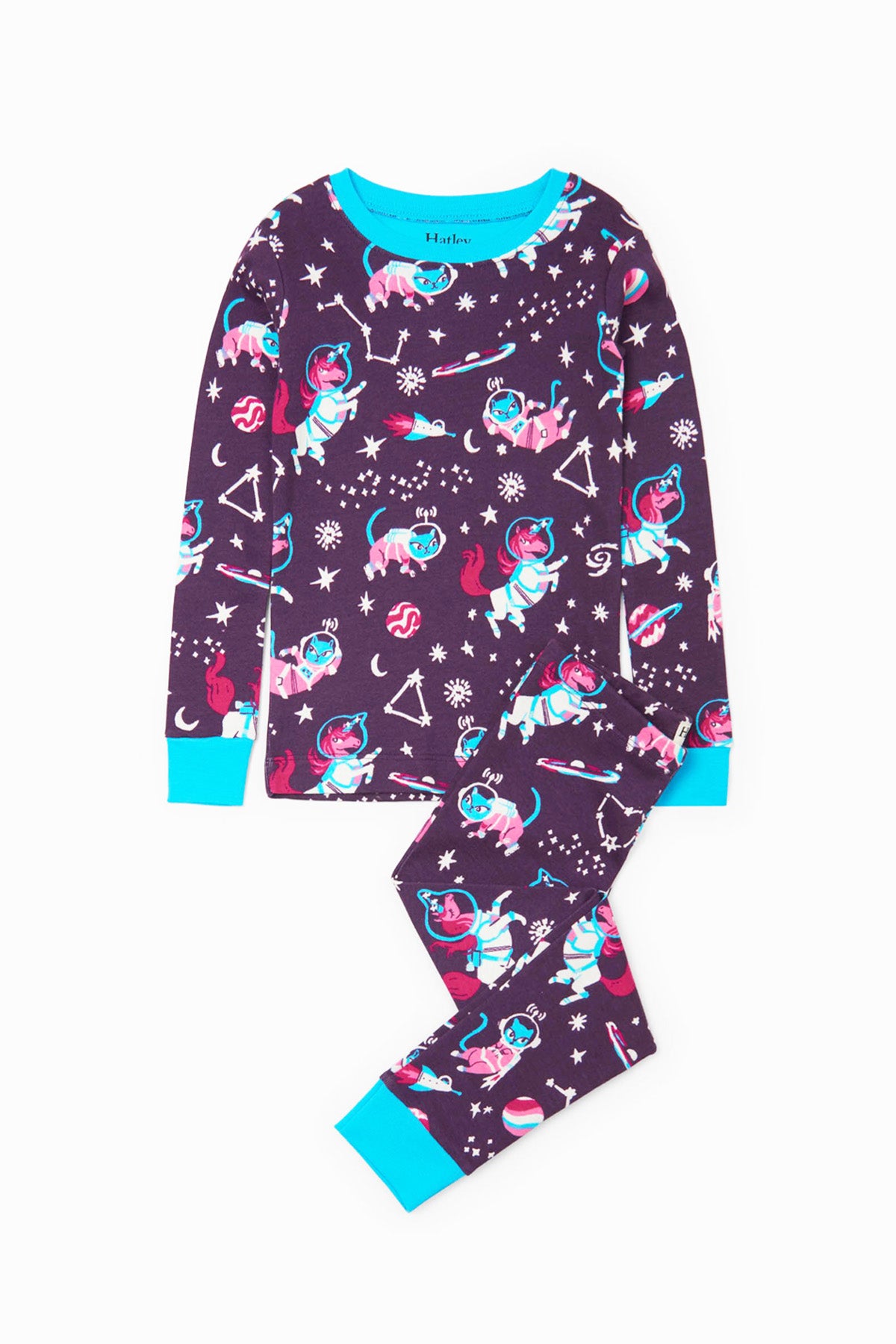 Hatley Enchanted Space Girls Pajama Set – Mini Ruby