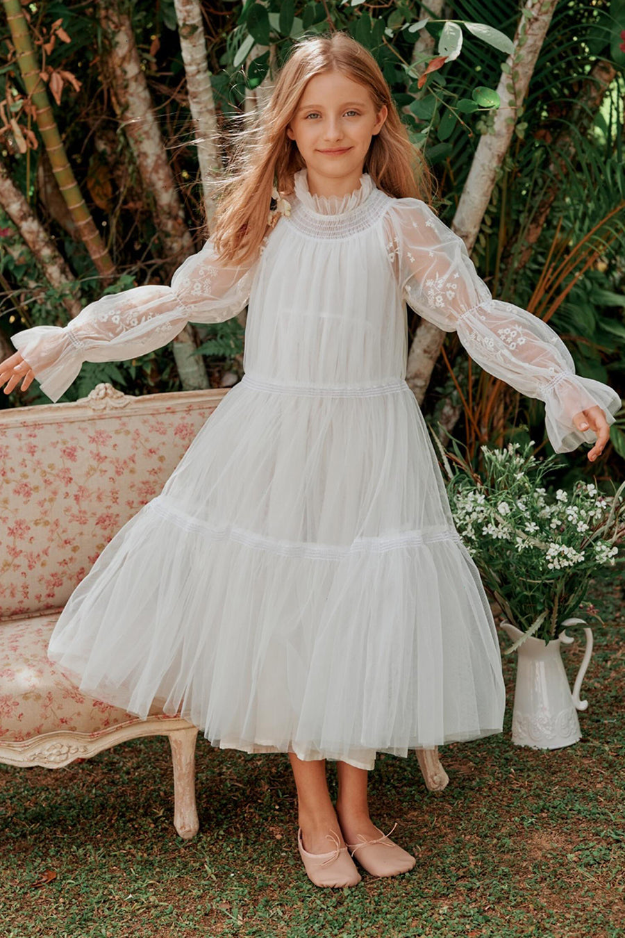 2024公式店舗 - Dress Girls Esther Nellystella Bright Ruby Mini – White フォーマル・ドレス・スーツ