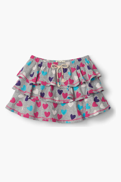 Hatley Hearts Ruffle Girls Skirt