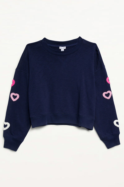 Splendid Open Heart Girls Sweatshirt
