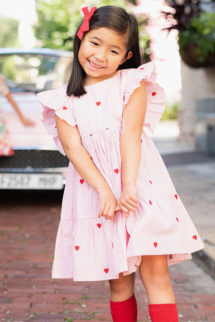 Pink chicken deals girls dresses