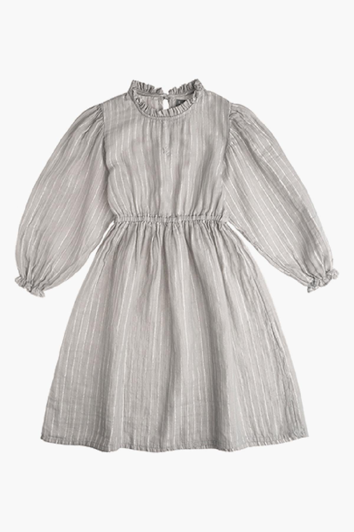 Tocoto vintage striped discount lurex dress