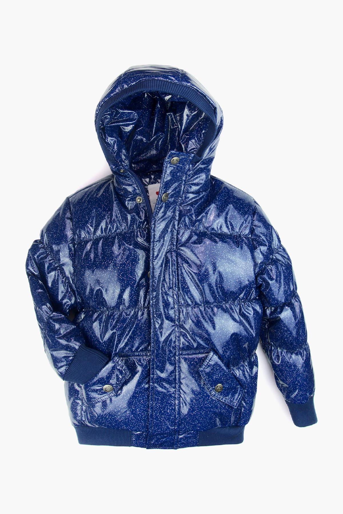Girls Jacket Appaman Navy Sparkle Puffy (Size left)