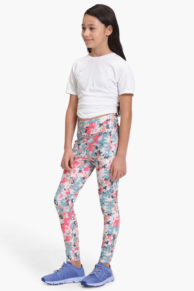 The North Face  On Mountain Girls Leggings - Tourmaline Floral Camo
