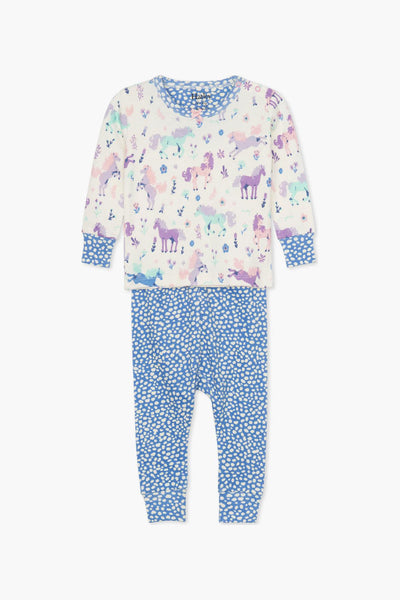 Hatley Playful Ponies Baby Girls Pajama Set