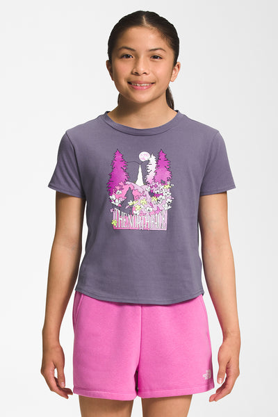 Girls Shirt North Face Purple Mountains
