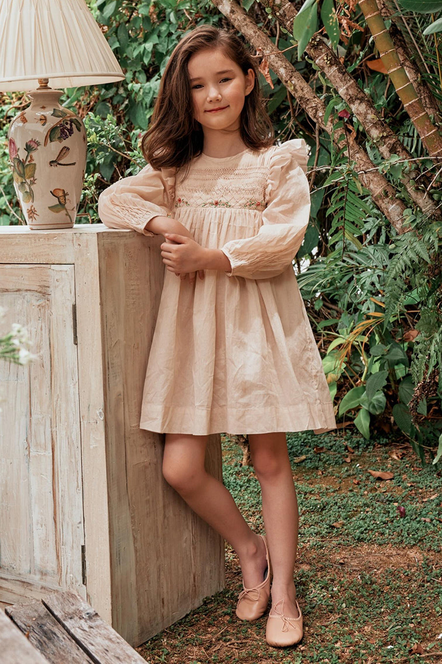 a line girls dress Bateau A-Line/Princess Long/Floor-Length Satin Flower Girl Dress With Lace - Flower Girl Dresses