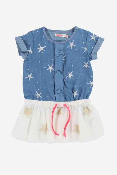 Billieblush Baby Star Denim Dress