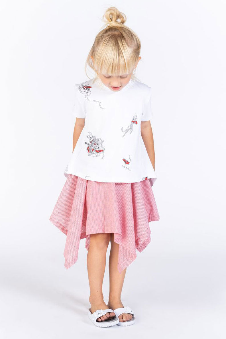 Striped on sale handkerchief skirt
