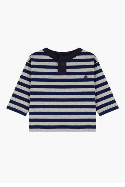 Baby Boy Shirt Petit Bateau Striped T-Shirt
