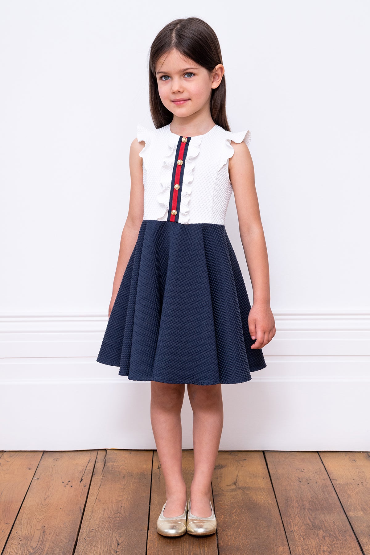 David Charles University Girls Dress (Size 4 left) 4 / Navy/White David Charles University Girls Dress (Size 4 left) 4 / Navy/White
