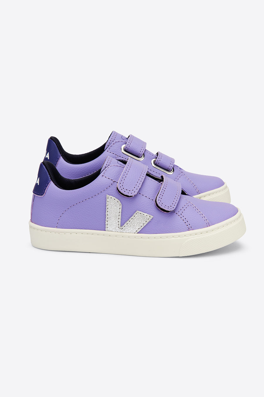 Veja Esplar Velcro Kids Shoes Solid Lavender – Mini Ruby