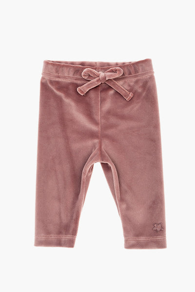 Tocoto Vintage Velvet Baby Leggings - Pink