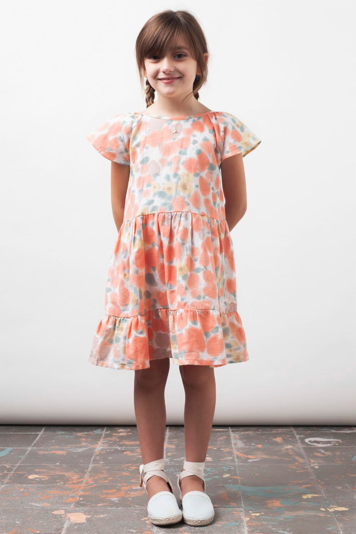 Tocoto Vintage Pink Floral Dress 8 Years - Dresses - 8 Years