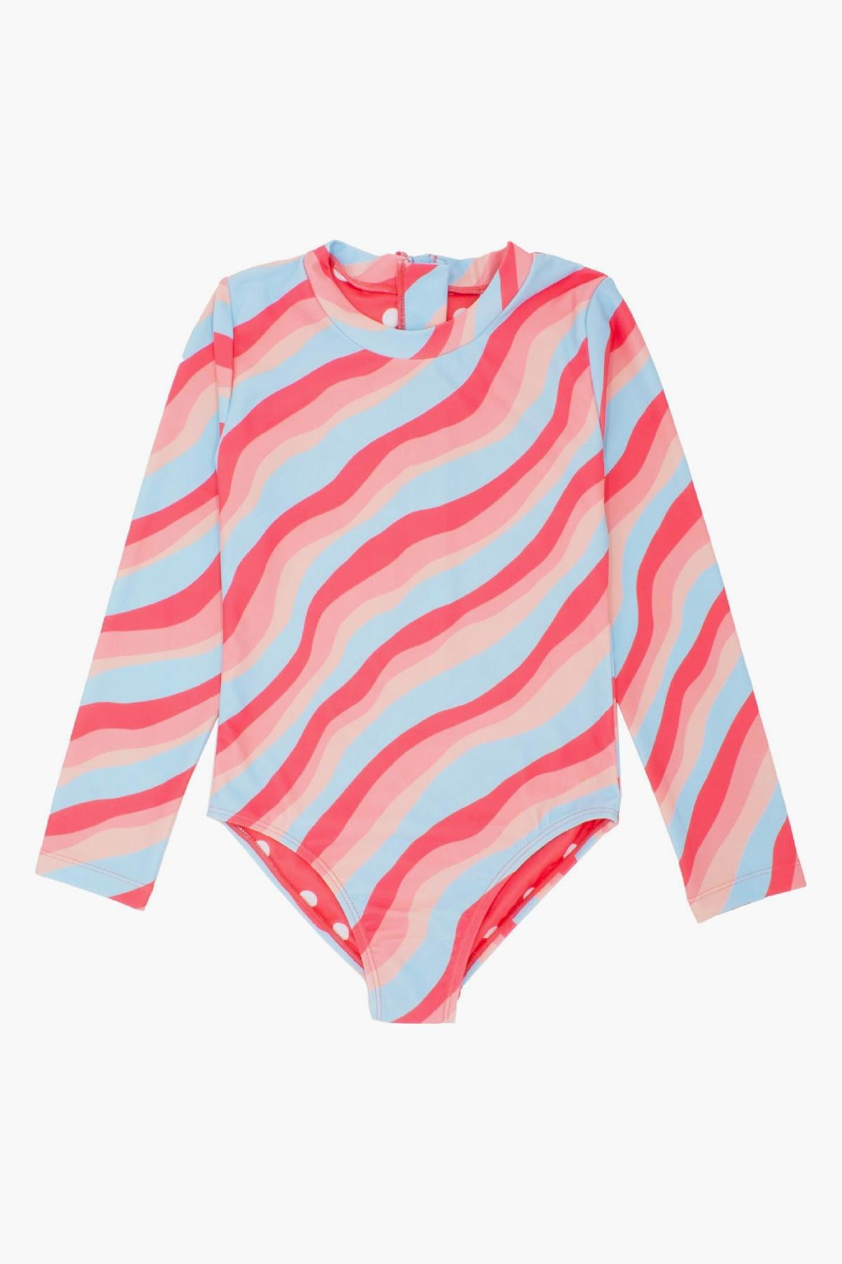 Kids Swim Feather Arrow Wave Chaser Suit Reef – Mini Ruby