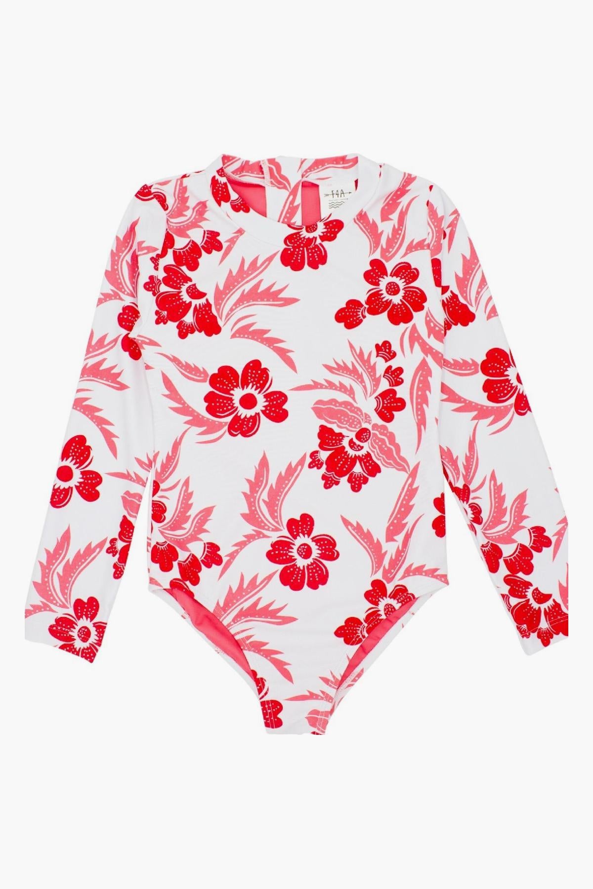 Kids Swim Feather 4 Arrow Wave Chaser Suit Blossom Mini Ruby
