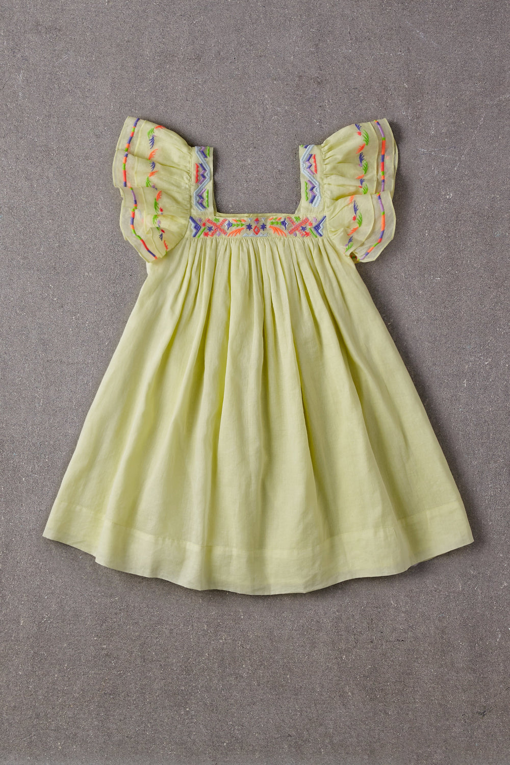 Nellystella Chloe Dress - Lemon Sour