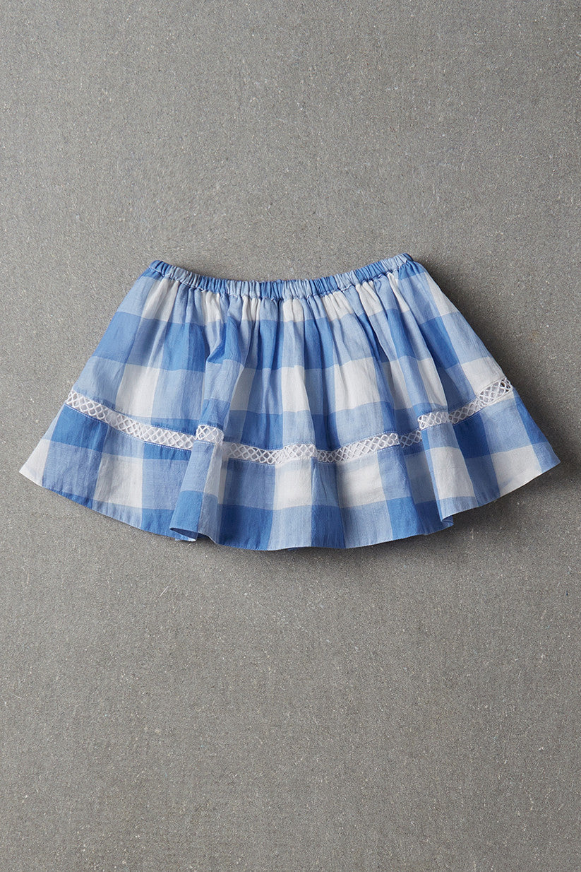 Girls Skirt Nellystella Sonia - Blue Plaid