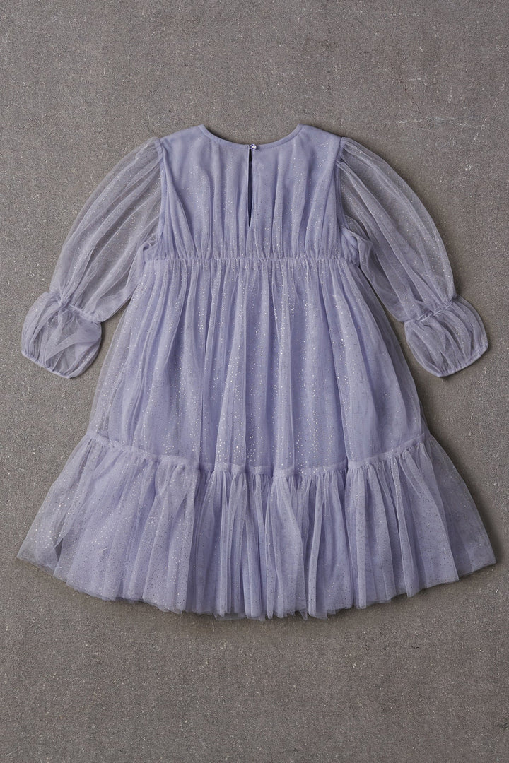 Flower Girls Dress Nellystella Alice Dress Glitter French Lilac